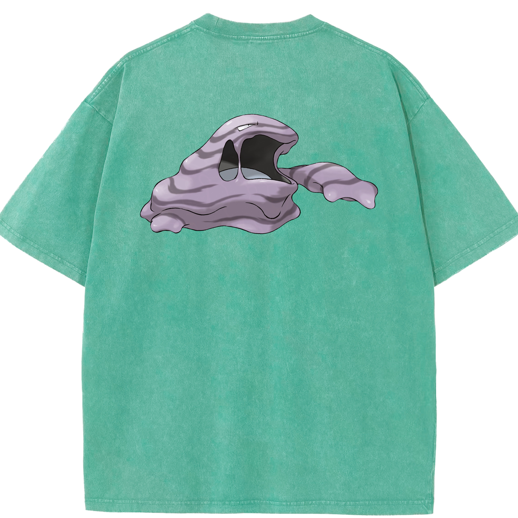 （画像用） ポケットモンスター Pokémon 綿100% ヴィンテージ風 半袖Tシャツ（背面プリント）